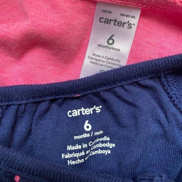 Bundle 6 Month Baby Girl Dress with Cardigan & Long Sleeve Plaid Shirt - Picture 2 of 5